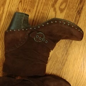 Ladies Dansko Dark Brown Suede Boots
